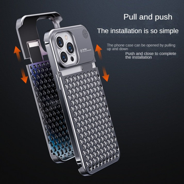 Aromatherapy Mobile Phone Case iphone Aluminum Alloy Anti-drop Heat Dissipation