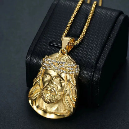 Luxury Gold Jesus Christ Chain/Necklace