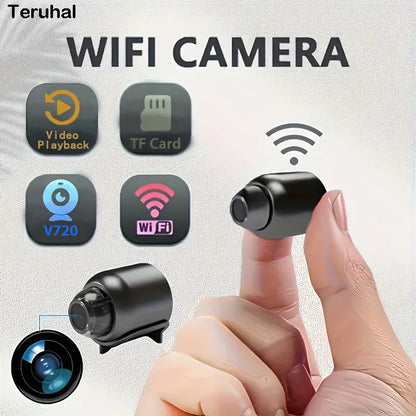 1pc Mini Camera, Full HD Mini Camera, Security Protection Night Vision Cam, Motion Detection Security Camcorders, Built-in Battery Camera, Micro Camcorder, SD Card Loop Recording