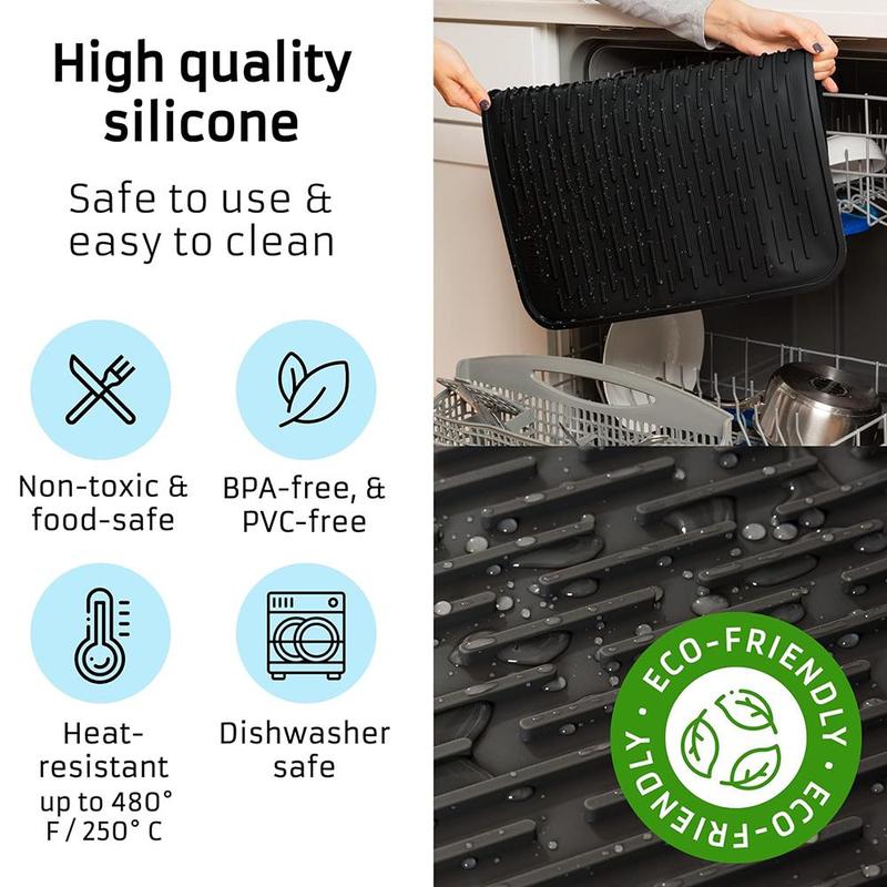 Kitchen Accessories Silicone Stove Mat, 1Count Sink Mat, Electric Stove Top Cover, Electronic Stove Heat Insulation Mat, Summer Gift