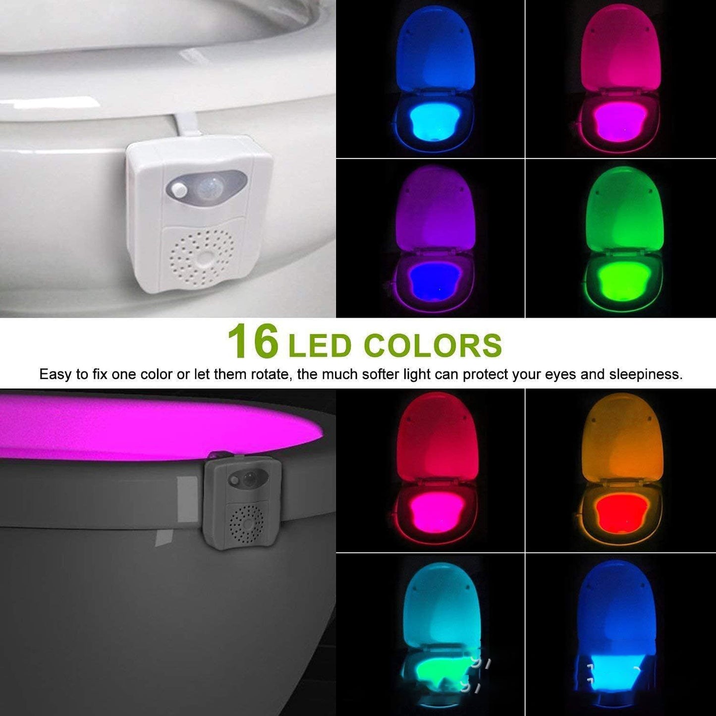 Color Changing LED Toilet Light