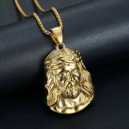 Luxury Gold Jesus Christ Chain/Necklace