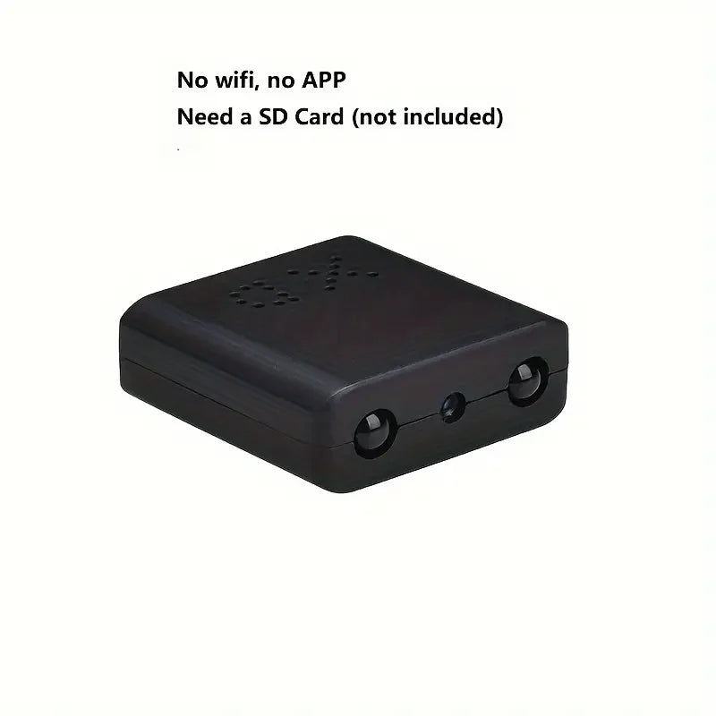 1pc Mini Camera, Full HD Mini Camera, Security Protection Night Vision Cam, Motion Detection Security Camcorders, Built-in Battery Camera, Micro Camcorder, SD Card Loop Recording