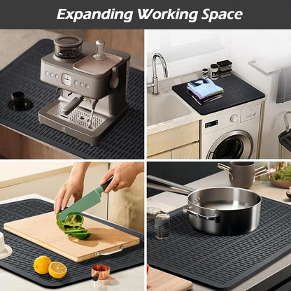 Kitchen Accessories Silicone Stove Mat, 1Count Sink Mat, Electric Stove Top Cover, Electronic Stove Heat Insulation Mat, Summer Gift