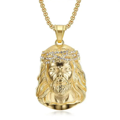 Luxury Gold Jesus Christ Chain/Necklace