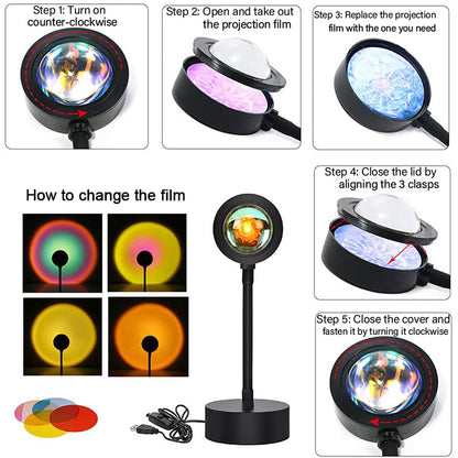 Sunset Lamp Projector with APP Control