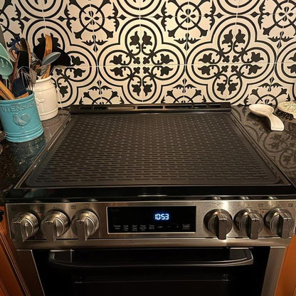 Kitchen Accessories Silicone Stove Mat, 1Count Sink Mat, Electric Stove Top Cover, Electronic Stove Heat Insulation Mat, Summer Gift