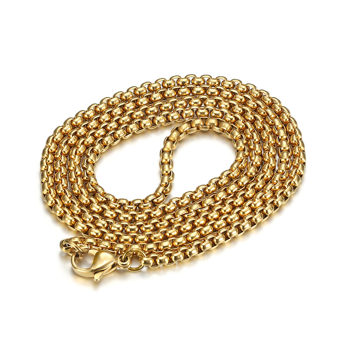 Titanium steel gold-plated diamond sunflower pendant necklace