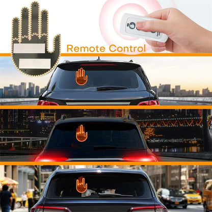 Luz de gestos con la mano para coche, luz de gestos con los dedos con control remoto, da amor, saluda a los conductores 