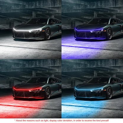 LUZ DE ESCANEO DE NEÓN PARA TIRA DEL CAPÓ DEL COCHE 