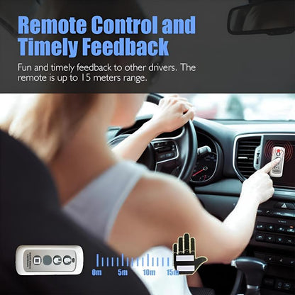 Luz de gestos con la mano para coche, luz de gestos con los dedos con control remoto, da amor, saluda a los conductores 
