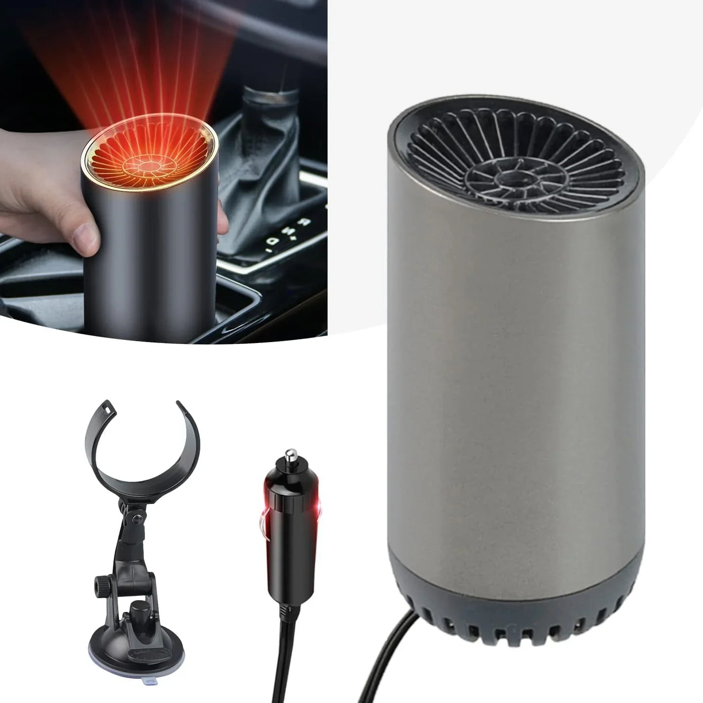 SOPLADOR DE AIRE CALIENTE PARA COCHE 