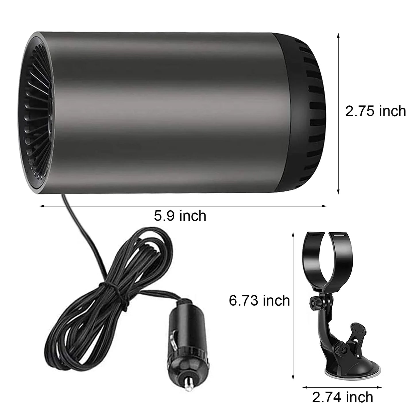 SOPLADOR DE AIRE CALIENTE PARA COCHE 