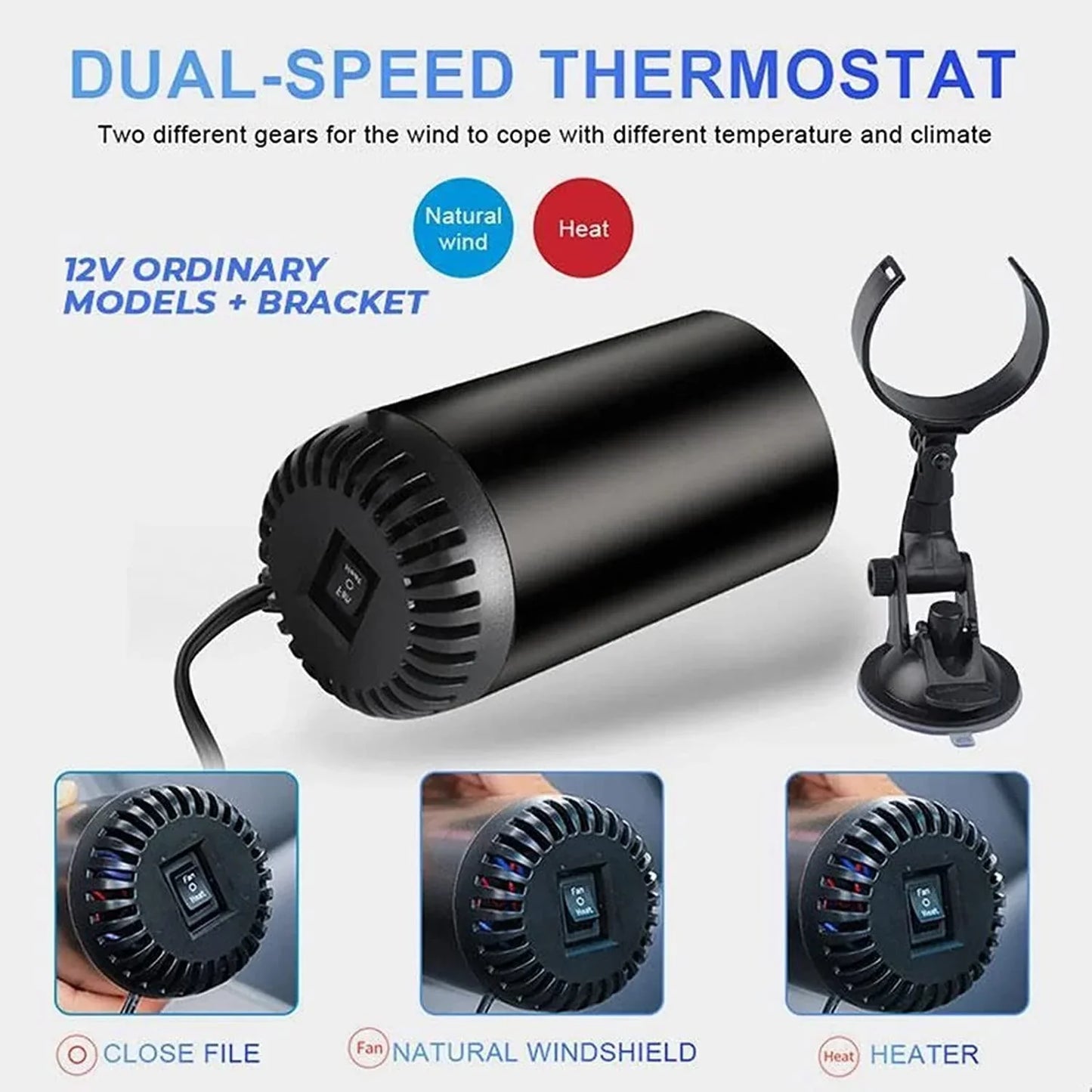 SOPLADOR DE AIRE CALIENTE PARA COCHE 