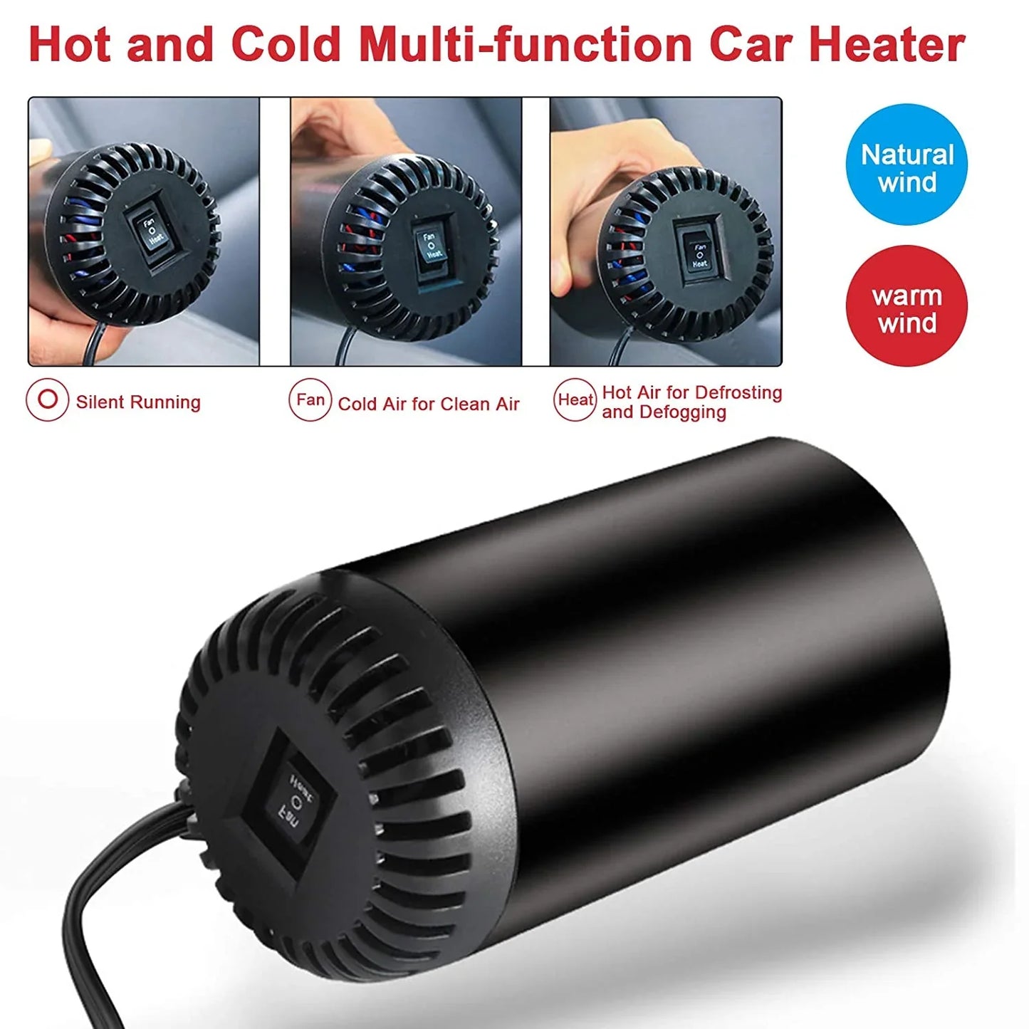 SOPLADOR DE AIRE CALIENTE PARA COCHE 