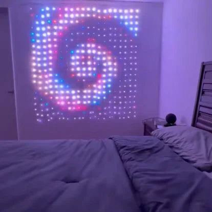 APP controlled programmable smart subtitle curtain light