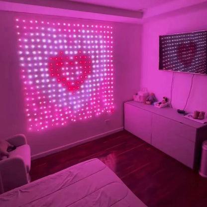 APP controlled programmable smart subtitle curtain light